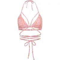 LASCANA Bikinioverdel 'Lisa' orange / pink / hvid