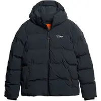 Superdry Superdrytil mænd. MS311478A Quiltet jakke i navy (XL), Casual, Genanvendt polister, Bæredygtig, Blå