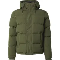 Superdry Superdrytil mænd. M5011743A Everest quiltet jakke med hætte, grøn (S), Casual, Genanvendt polister, Bæredygtig