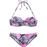 Buffalo Bikini grå / lys pink / sort / hvid