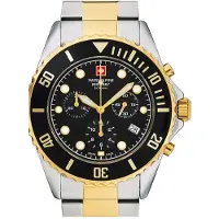 Swiss Alpine Military by Grovana Herreur 7053.9147 Master Diver Sort/Stål Ø43