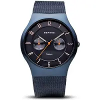 Bering Herreur 11939-393 Titanium Blå/Titanium Ø39 mm