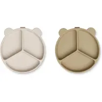 Liewood Rumdelt Skåle - 2-pak - Stacy - Sandy/Oat Mix - - OneSize - Skål