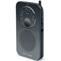 Muse M-01RS, Personligt, Analog, FM, MW, 3,5 mm, Grå, Dreje