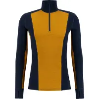 Ulvang Peak Map Half Zip, skiundertrøje, herre, mørkeblå/cathay spice