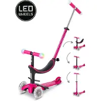 Micro Løbehjul - Mini2grow Deluxe Magic LED - Pink - - OneSize - Løbehjul