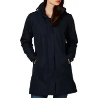 Helly Hansen Aden Long Insulated regnfrakke, mørkeblå