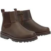 Timberland Timberlandunisex til børn. TB0A25GK9311 Courma brune Chelsea-støvler i læder (31), Fast, Lynlås, Velcro, Casual, børnetøj