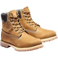 Timberland Timberlandtil kvinder. TB1103602141 6 tommer Premium brune vandtætte læderstøvler med snørelukning (39.5 W), Fast, Blonder, Casual, Bæredygt