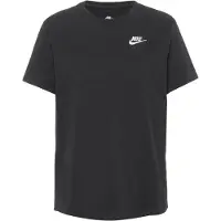 Nike T-shirt Nsw Club - Sort/hvid Kvinde, størrelse Small