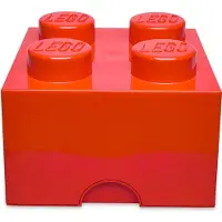 LEGO 4-knops opbevaringsklods - rød 5006968