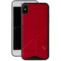 Uniq Transforma cover med stativ til iPhone X/Xs, rød