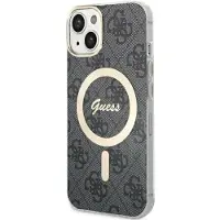 GUESS 4G MagSafe-etui til iPhone 14 - sort
