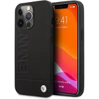 BMW BMHMP14LSLLBK iPhone 14 Pro 6,1" sort hårdt etui med indgraveret Signature-logo og MagSafe