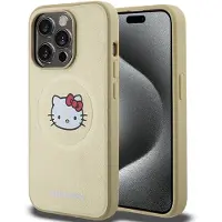 Hello Kitty Kitty Head MagSafe-etui i læder til iPhone 13 Pro / 13 - guld