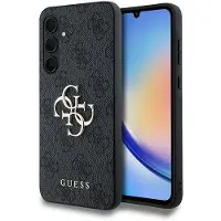 GUESS 4G Big Metal Logo etui til Samsung Galaxy A35 - sort