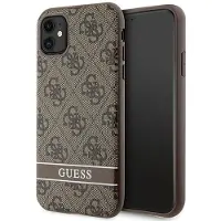 GUESS GUHCN61P4SNW iPhone 11 / Xr brun/brun hardcase 4G Stripe