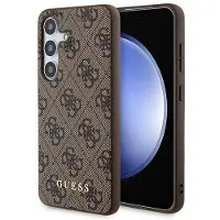 GUESS 4G Metal Gold Logo etui til Samsung Galaxy A35 - brun