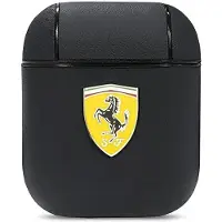 Ferrari FESA2LEBK AirPods cover sort/sort On Track Leather
