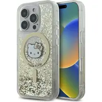 Hello Kitty Liquid Glitter Fever MagSafe-etui til iPhone 16 Pro Max - Guld