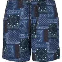 Urban Classics Badeshorts navy / lyseblå / mørkeblå / hvid