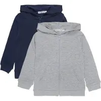 Minymo Sweatjakke navy / grå-meleret