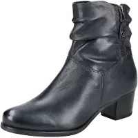 Caprice Bootie, blue, made of Leather with Block heel, Size 42