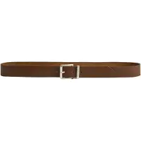 Gant Ganttil mænd. 9940157 Læderbælte med brunt logo (100 cm), Casual, Klassisk