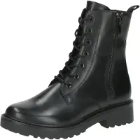 Caprice Bootie, black, made of Leather with Block heel, Size 40