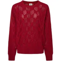 Pepe Jeans Pepe Jeanstil kvinder. PL702201 Hedra Crew-jumper rød (S), Casual, Bomuld, Bæredygtig