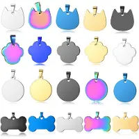 Creality Falcon Series Pets Tag Metal Pendant-20pcs Metalgraveringsblanker