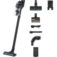 Samsung Jet 85 Multi VS20C852CTN - Støvsuger - pind/håndholdt (2-i-1) - uden pose - ledningsfri - sort krom/woody grøn - 1 batteri, inkluderet oplader