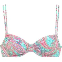 Venice beach Bikinioverdel aqua / abrikos / lyserød / hvid