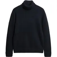 Superdry Superdrytil mænd. M6110593A Rullekravetrøje Merchant Store (L), Casual, Akryl, Lange ærmer, Blå