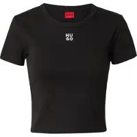HUGO HUGOtil kvinder. 50512000 Delanor T-shirt sort (M), Casual, Bomuld, Korte ærmer