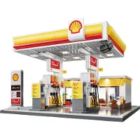 Deqube Shell Tankstation Byggespil 1309 Stykker