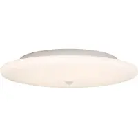 SOLAR PLUS LED-Plafond Moon Slim PIR 320, 3000 K/4000 K via DIP-switch. 1700 lm, Ra 80, 3SDCM, 17,5 W, IP44, 230 V. PIR-sensor.