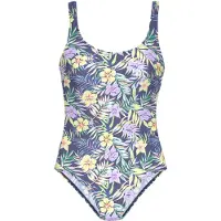 Venice beach Badedragt gul / grøn / violetblå / lavendel