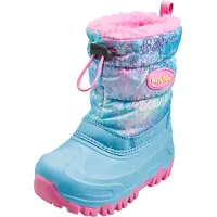 Playshoes Snowboots 'Regenbogen' lyseblå / lysegrøn / lilla / pink