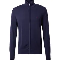 Tommy Hilfiger Cardigan 'Flag Embroidery Zip-thru' navy