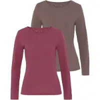 Vivance Shirts brun / rødviolet