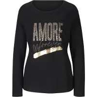 HEINE Shirts brun / guld / grå / sort