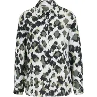 HEINE Bluse ecru / khaki / pastelgrøn / sort