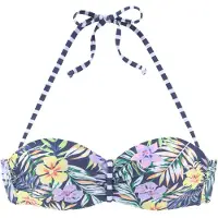 Venice beach Bikinioverdel marin / lysegul / lysegrøn / lilla