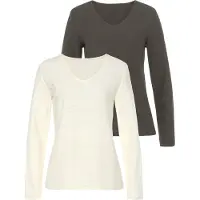 LASCANA Shirts creme / khaki