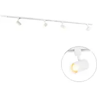 QAZQA Moderne 1-faset skinnesystem med 4 hvide spots - Jeana