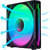 Lian Li UNI FAN SL INF PWM Black Reverse - Kabinet køler - 140mm - Sort - 28 dBA