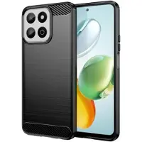 Mtp Products Honor 200 Smart/X7c 4G/5G Børstet TPU Cover - Karbonfiber - Sort