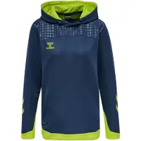 Hummel Lead Hættetrøje - Navy/Grøn Kvinde, størrelse Medium
