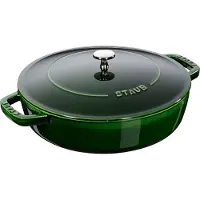 Staub Chistera sauterpande støbejern Ø28 cm Basilikagrøn